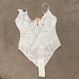 White Lace Bodysuit